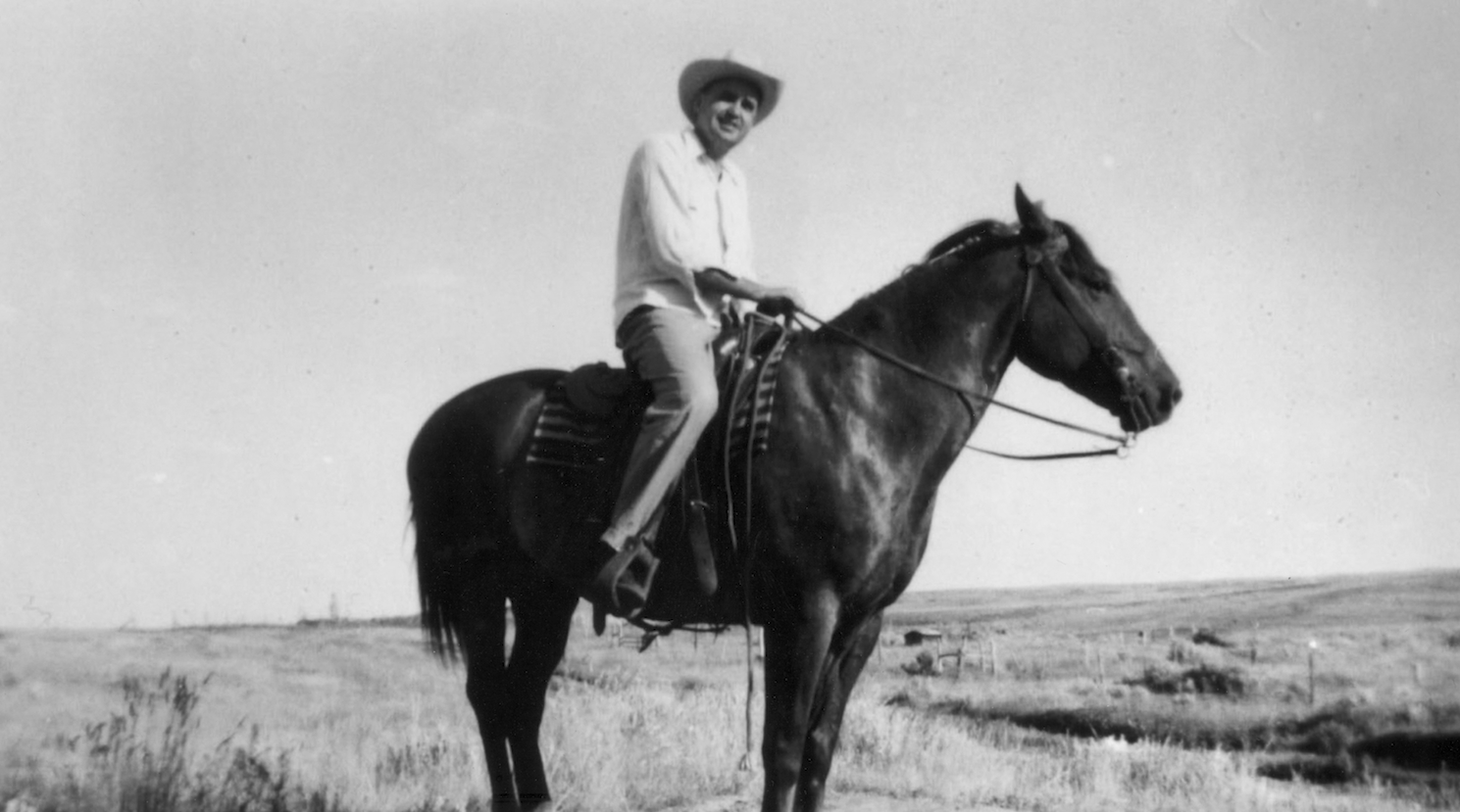 Maurice on horseback