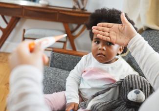 child with fever