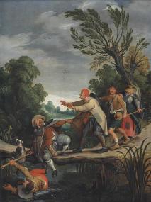 The Blind Leading the Blind painting