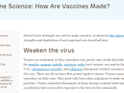 Vaccine Science: How are Vaccines Made? (Webpage)