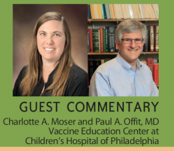 Charlotte Moser and Dr. Paul Offit 